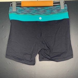 Lululemon Shorts with turquoise band